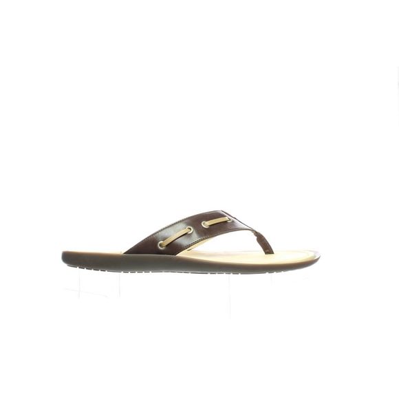 Marc Joseph Other - Marc Joseph Mens Rockaway Beach Brown Nappa Flip Flops Size 13 Medium (D, M)